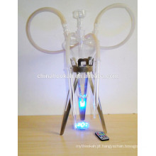 GH079-LT cachimbo de água de vidro transparente shisha / nargile / tubo de água / com luz led